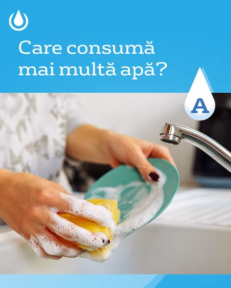 Mitul mașinii de spălat vase care consumă prea multă apă