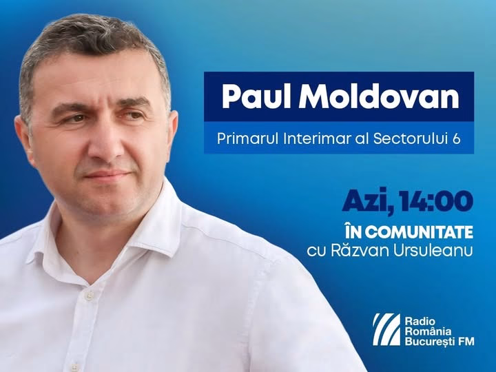 Primarul Sectorului 6 vine live la radio să vorbească despre proiecte
