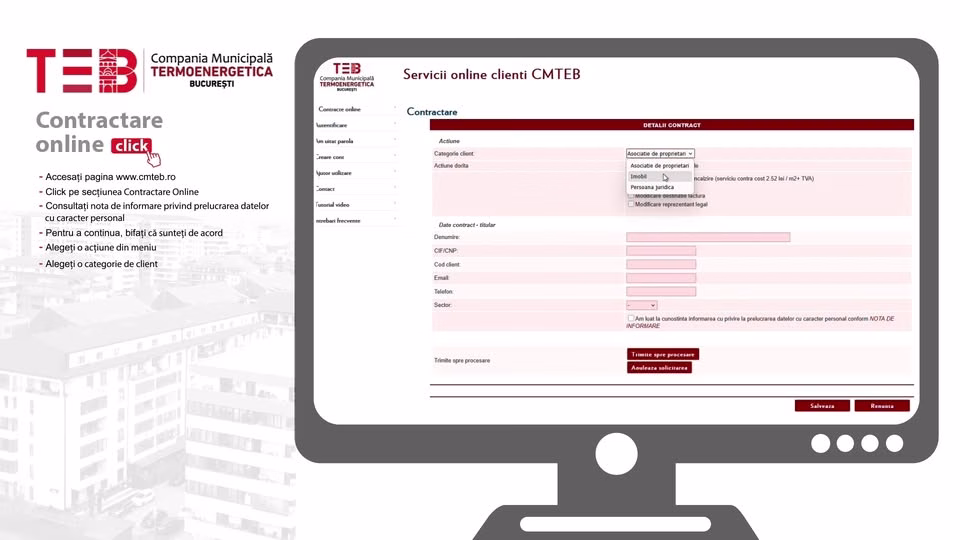 RADET face contracte online — te înscrii la căldură de acasă - Bucuresti