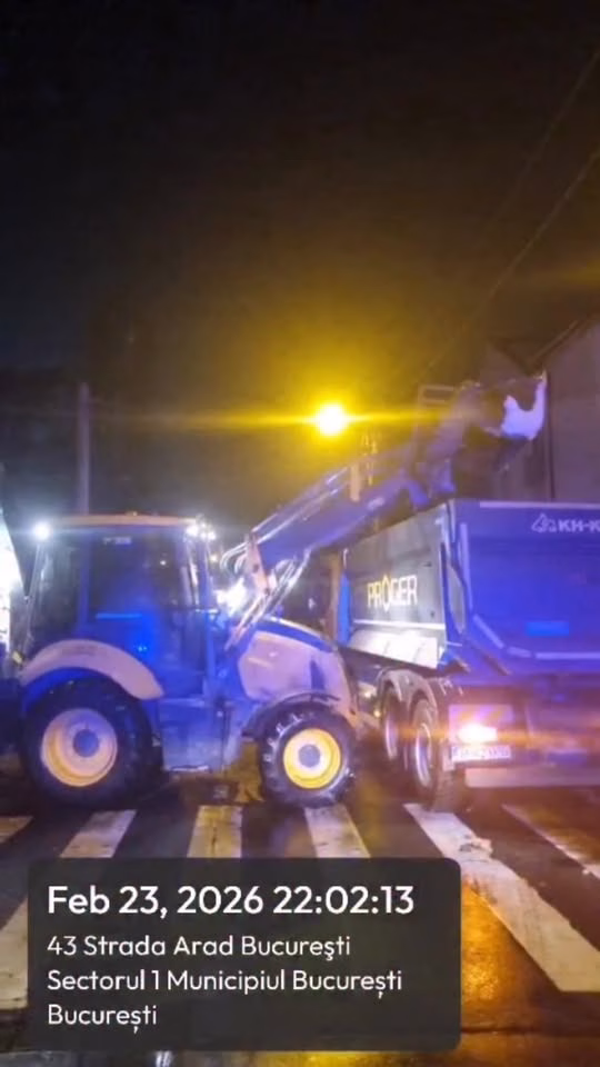 Sectorul 1 deszăpezește toată noaptea: stații, treceri, școli - Bucuresti