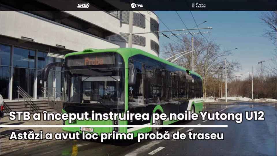Șoferii STB învață să conducă noile troleibuze cu baterii - Bucuresti