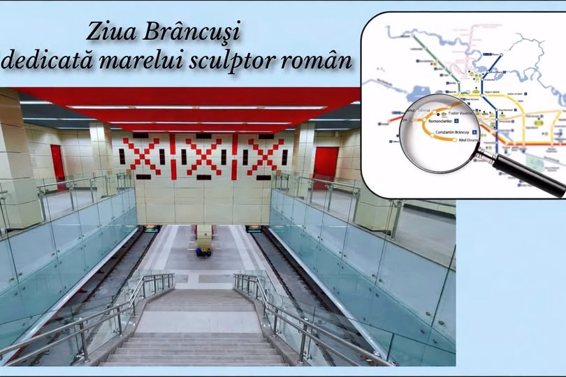 Stația de metrou Constantin Brâncuși, un omagiu în plină Drumul Taberei - Bucuresti