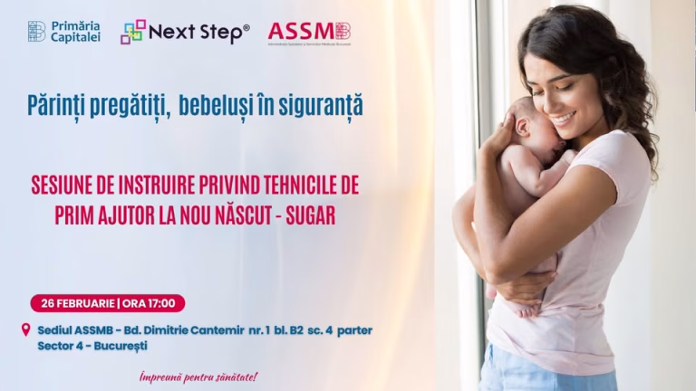 Workshop gratuit de prim ajutor pentru părinți, în februarie