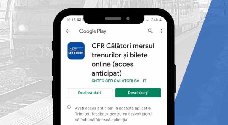 Aplicația CFR Călători, suspendată temporar pentru lucrări de mentenanță