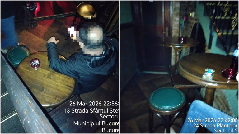 Controale nocturne în București: Amenzi de până la 30.000 de lei pentru fumatul în localuri