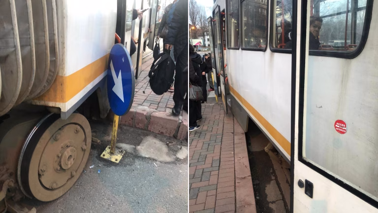 Incident major în circulația STB: Tramvai deraiat în zona Calea Vitan
