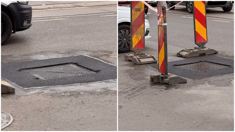 Măiestrie asfaltică la noi în București. Cum repari strada astfel încât să fie la fel de proasta ca înainte să o repari