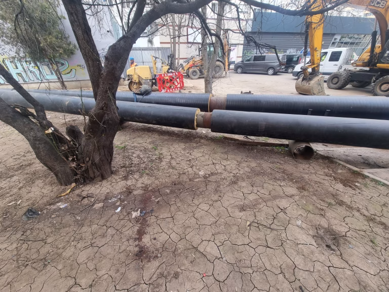 Părculețul din Obor, distrus de un șantier Termoenergetica: un peisaj dezolant