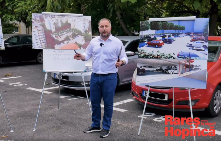 Sector 2 | Rareș Hopincă a promis 11 parcări supraetajate și 7.000 de locuri de parcare în doi ani. Cât a realizat?