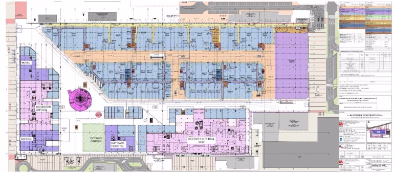 Hala Laminor se transformă în mall cu grădină botanică