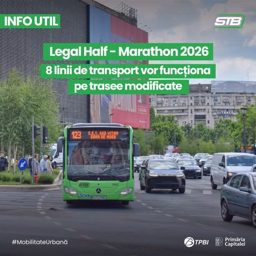 Maraton pe Unirii duminică: ce linii de STB ocolesc zona