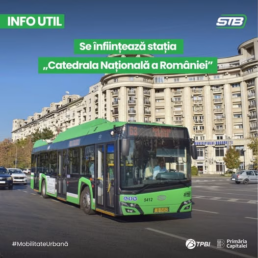 Stație nouă la Catedrala Mântuirii Neamului pentru 63 și N101