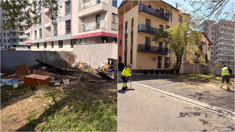 26 de tone de gunoaie eliminate din Sectorul 6, după demolarea construcțiilor ilegale