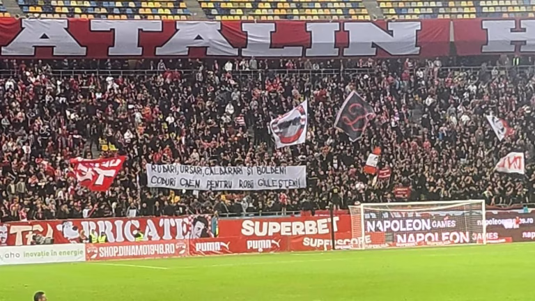 Amenzi de peste 17.000 de euro după derby-ul Dinamo-Rapid din cauza mesajelor rasiste