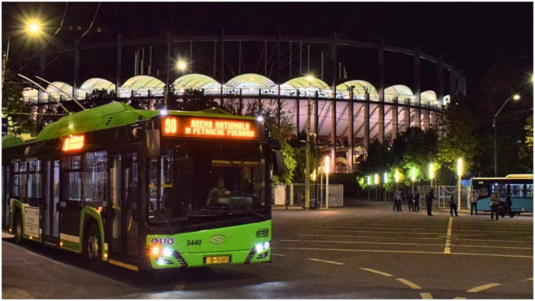 Modificări în circulația liniilor de transport public din București din cauza meciului de fotbal