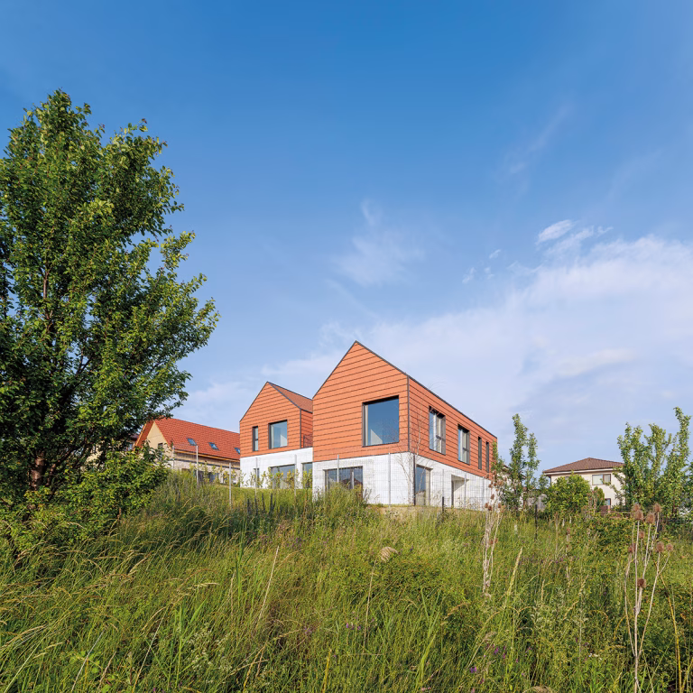 Două case cuplate lângă Cluj care rescriu codul arhitectural rural