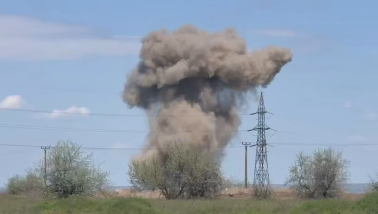 Drona explozivă din Galați a fost detonată controlat