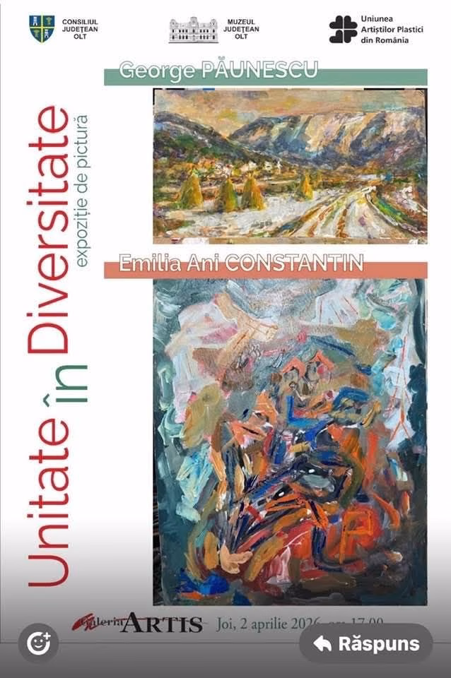 Expoziție de artă la Slatina: când diversitatea devine armonie