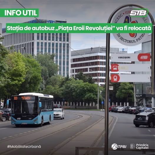 Se mută stația de la Piața Eroii Revoluției de mâine - Bucuresti