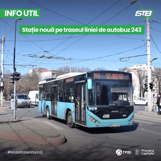 Stație nouă pe linia 243: scapi mai ușor la Lacul Tei