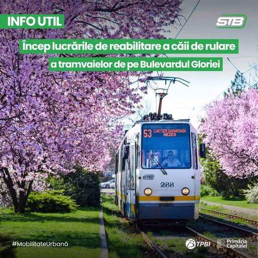 Tramvaiele 53 și 331 își schimbă traseele pentru lucrări - Bucuresti