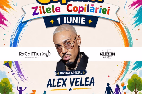 Festivalul Copiilor aduce ateliere, jocuri și concert Alex Velea la Hala Laminor