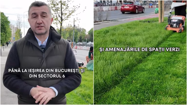 Cum arată un tronson gata din Bulevardul Prelungirea Ghencea. Are spații verzi și locuri de odihnă amenajate