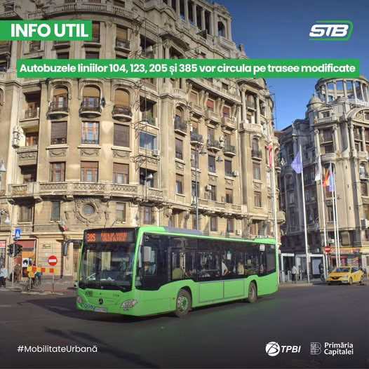 Duminică se închid patru linii de autobuz pentru Străzi Deschise - Bucuresti