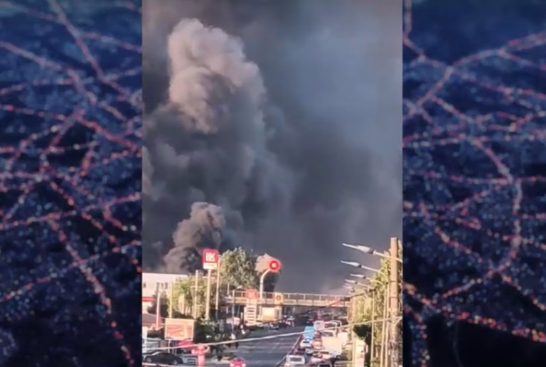 Incendiu uriaș la Bragadiru: 3.000 mp de cauciucuri în flăcări