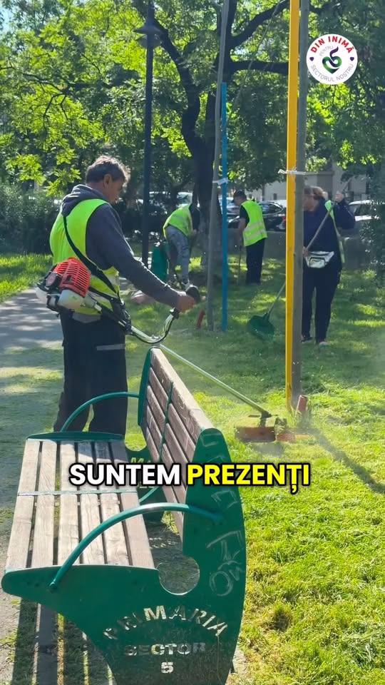 Parcul Romniceanu strălucește după curățenia de primăvară
