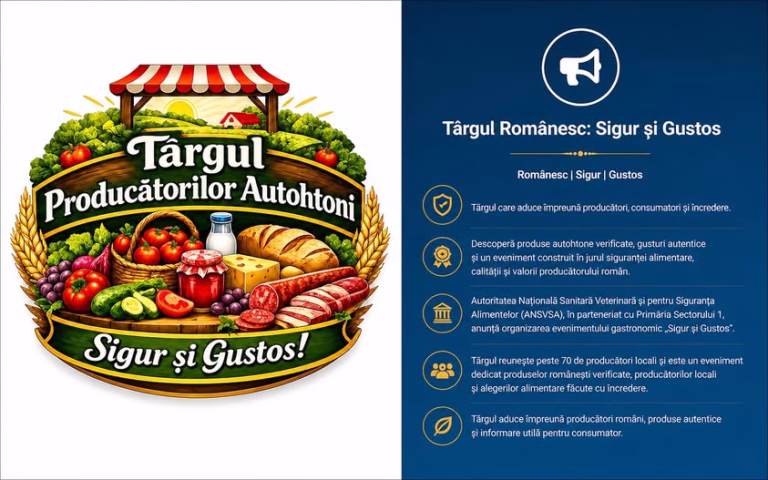 Târg cu bunătăți românești la Casa Presei, 8-10 mai