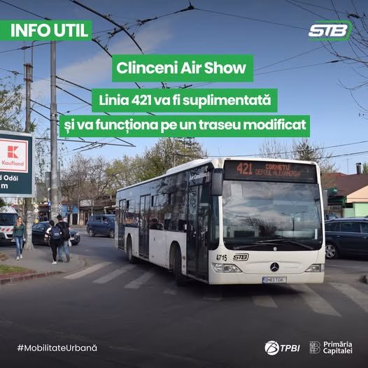 Air show la Clinceni: autobuzul 421 merge altfel azi - Bucuresti