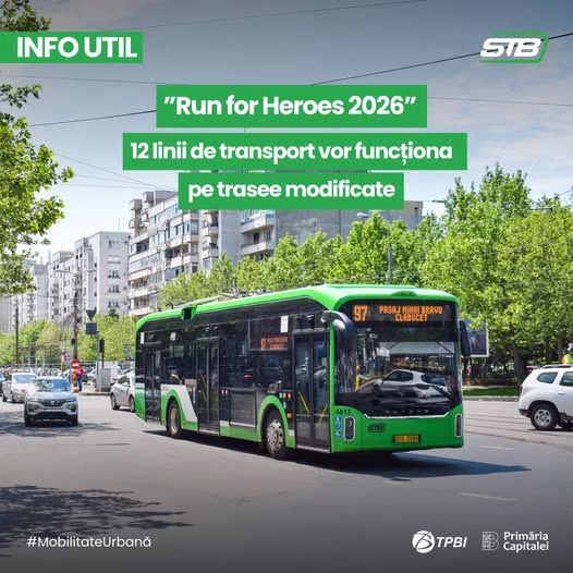 Alergătorii ies în stradă: 12 linii STB deviază mâine - Bucuresti