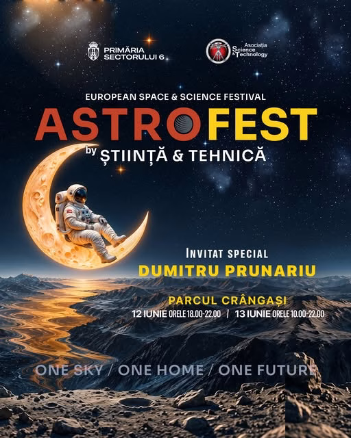 Astrofest 2026 începe azi în Parcul Crângași - Bucuresti
