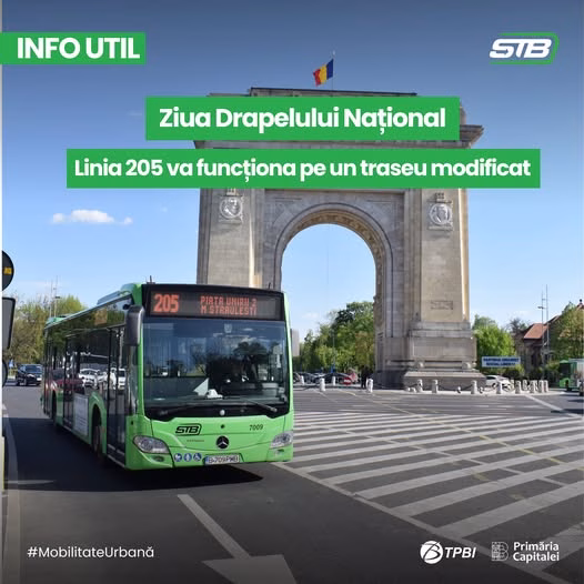 Linia 205 își schimbă traseul vineri dimineață - Bucuresti