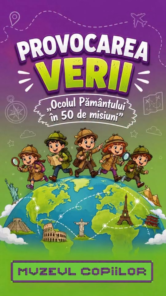 Muzeul Copiilor lansează provocarea verii: 50 de misiuni