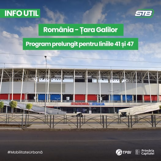 STB prelungește programul pentru meciul cu Țara Galilor - Bucuresti