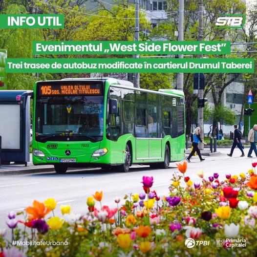 West Side Flower Fest în Drumul Taberei: autobuzele fac ocolul - Bucuresti