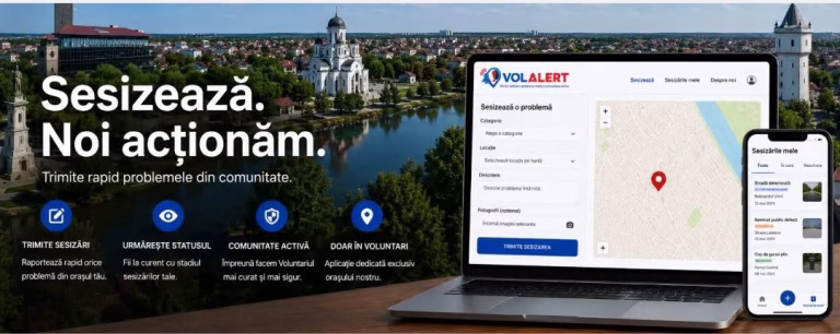 O groapă, un bec stins sau un câine fără stăpân? Voluntariul le primește pe toate prin VOLALERT