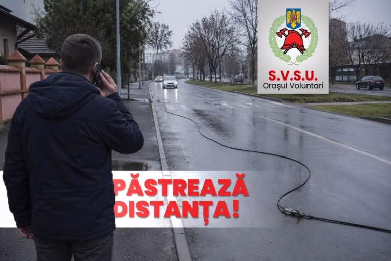 Fir căzut pe stradă și nicio scânteie? Tot poate fi mortal. Avertismentul SVSU Voluntari