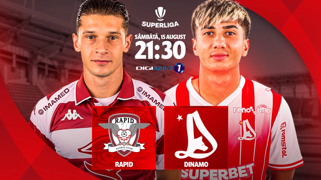 Rapid - Dinamo sold-out în Giulești, sâmbătă de la 21:30 - Sport