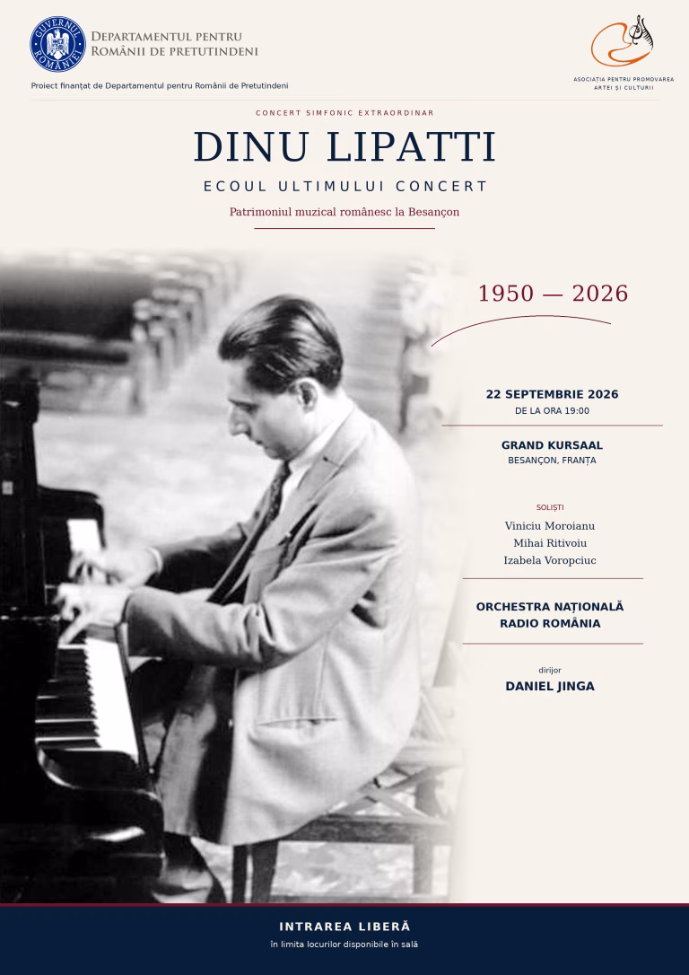 Din București la Besançon. Dinu Lipatti, readus prin muzică în orașul ultimului său recital