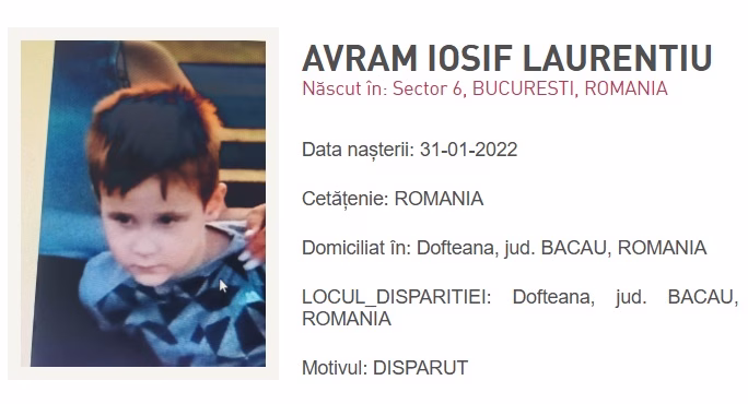 Bacău: 250 de oameni caută un copil de 4 ani dispărut - Politica
