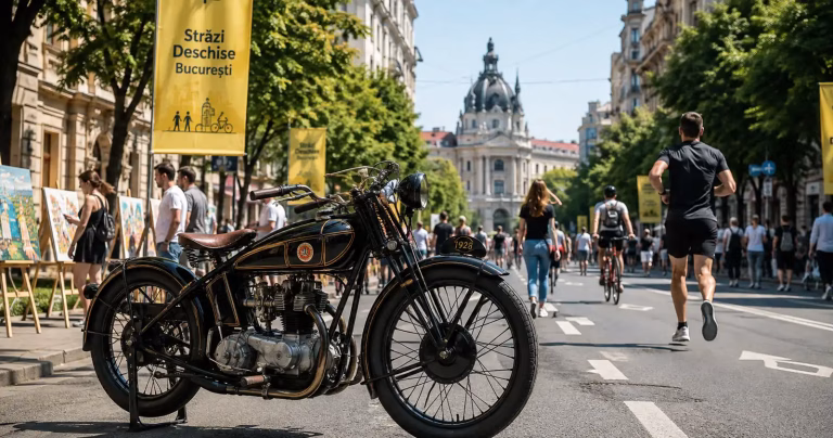 Calea Victoriei se închide pentru motoare, artă și joacă