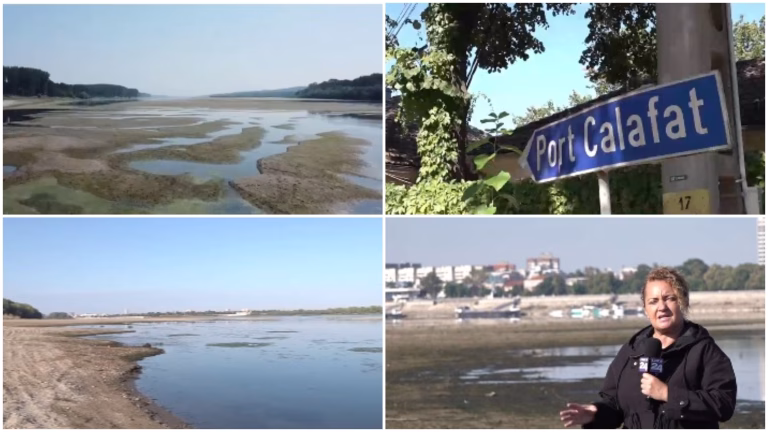 Dunărea seacă: bacuri oprite, nave blocate luni întregi
