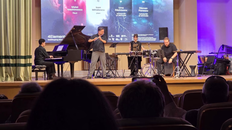 Flaut, xilofoane și jazz la ARCUB: vine 4ELEMENTS
