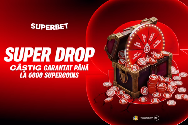 Superbet lansează azi Super Drop cu câștig garantat