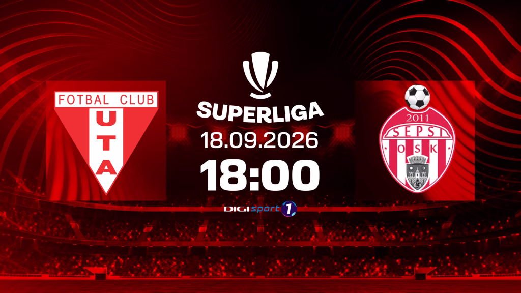UTA - Sepsi 0-0, meci live pe Digi Sport 1