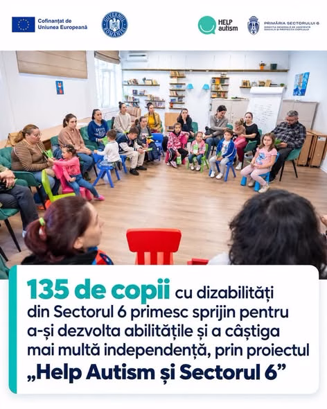 135 de copii cu dizabilități din Sectorul 6, sprijiniți prin terapie modernă - Bucuresti