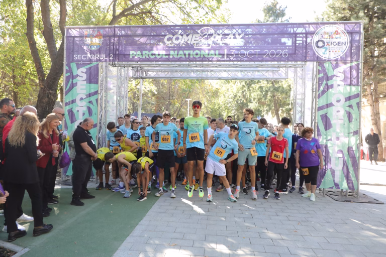 Cum a arătat Parcul Național când peste 2.000 de copii au ieșit la sport într-o singură zi